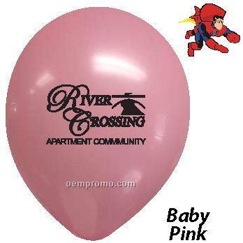 9" Baby Pink Latex Balloons