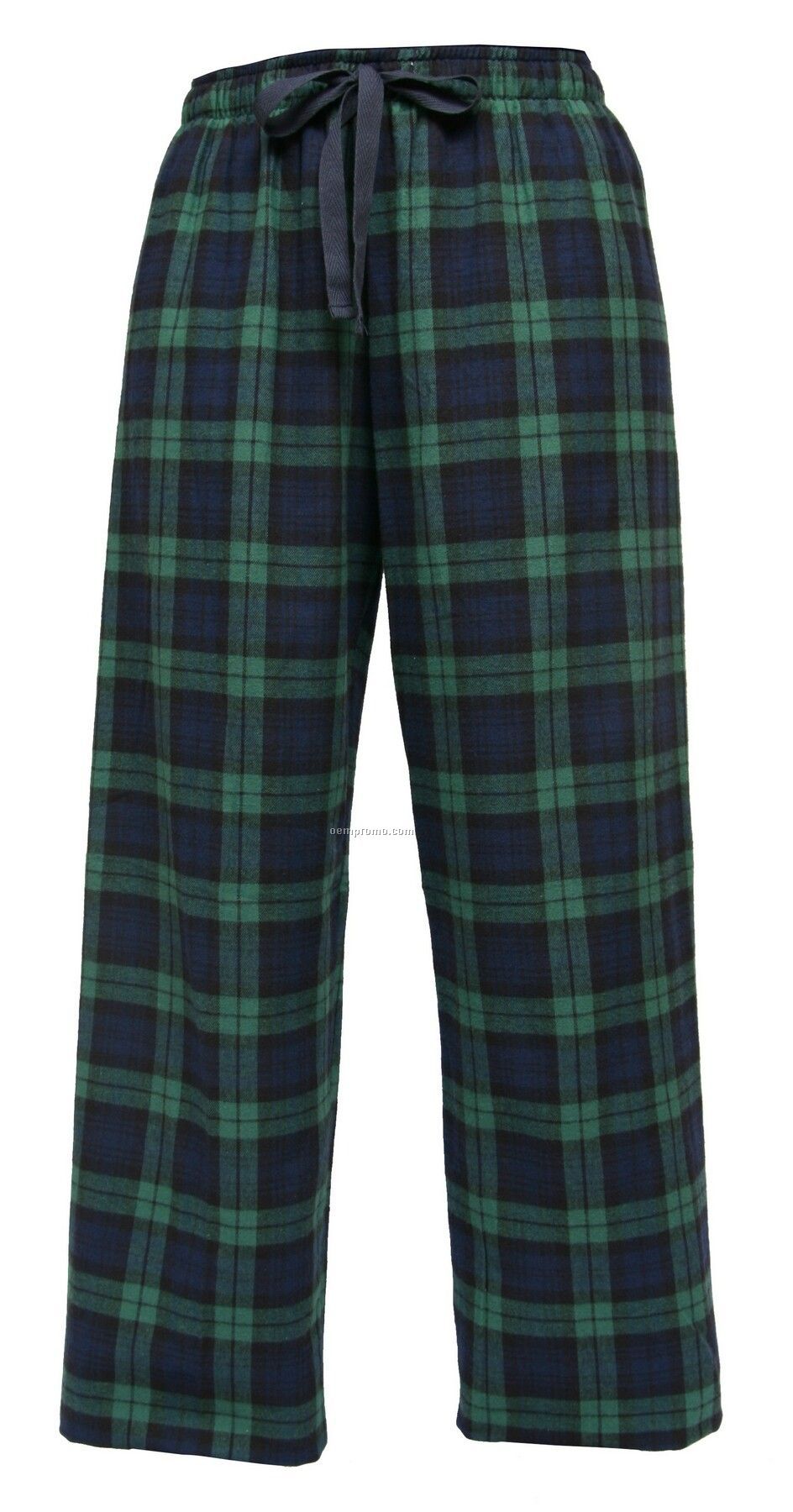 Adult Blackwatch Plaid Fashion Flannel Pants With Tie Cord