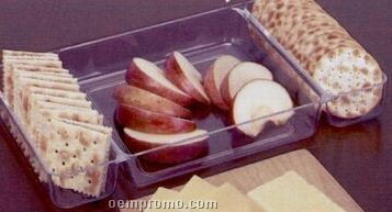 Three Compartment Cheese And Cracker Tray