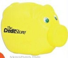 Yellow Piggy Bank W/Screw-on Nose Cap (Imprinted)