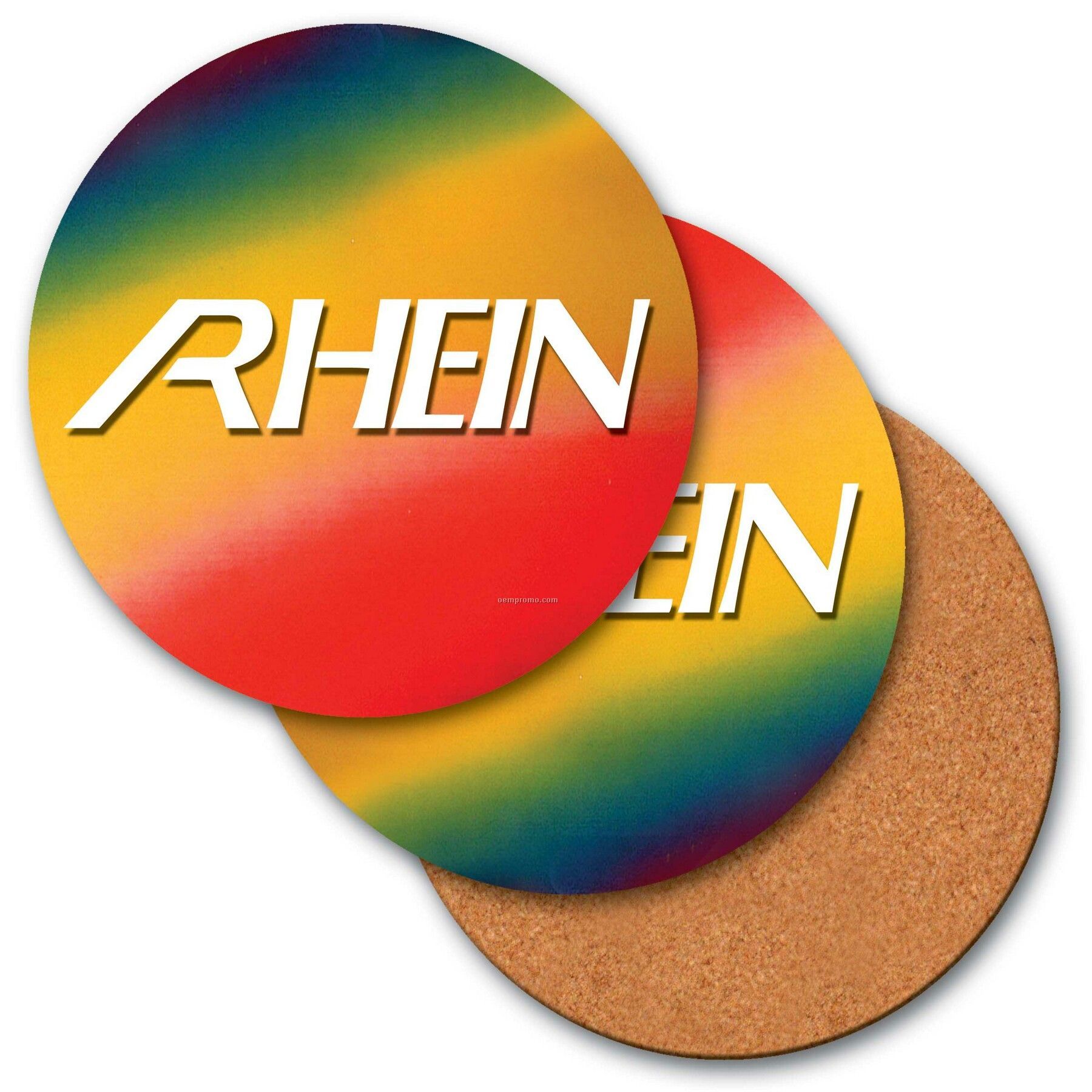 4" Round Coaster W/3d Lenticular Changing Colors Effects (Custom)