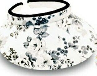 Ladies' Floral Clip On Visor (One Size)