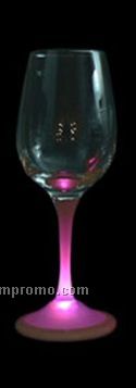 Light Up Real Glass Wine Glass With Red, Green, & Blue Leds