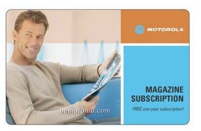 Magazine Subscription Gift Card Or Key Tag