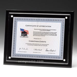 Magnetic Blank Acrylic Certificate Holder (10 1/4"X12 1/4"X1/2")