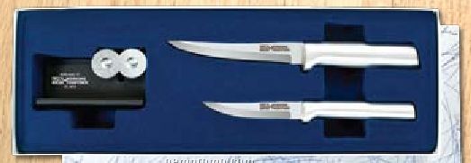 Paring Knife Pair Plus Sharpener Gift Set
