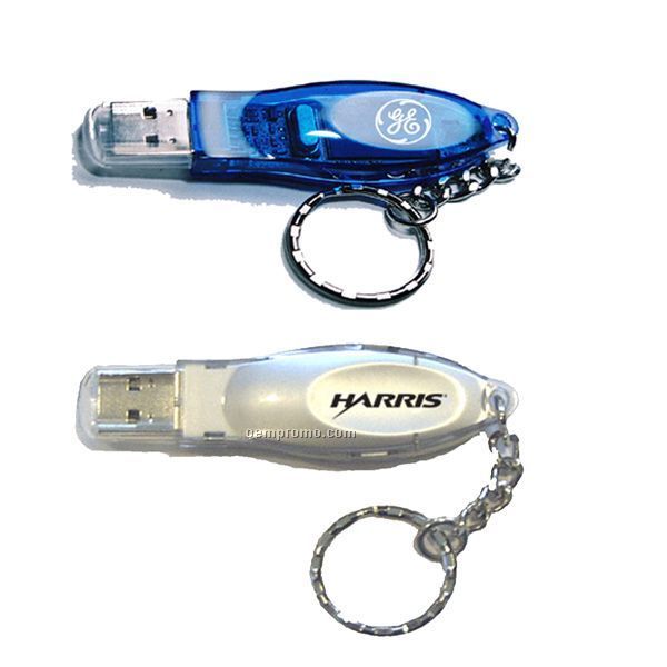 USB Flash Drive W/ Keychain/ Fd Model/ 16mb Memory
