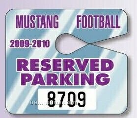 Jumbo Hang Tag Parking Permit (0.035" Glitter)