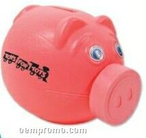 Pink Piggy Bank W/Screw-on Nose Cap (Imprinted)