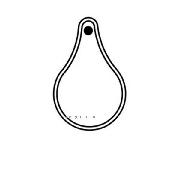 Stock Shape Collection Water Drop 2 Key Tag
