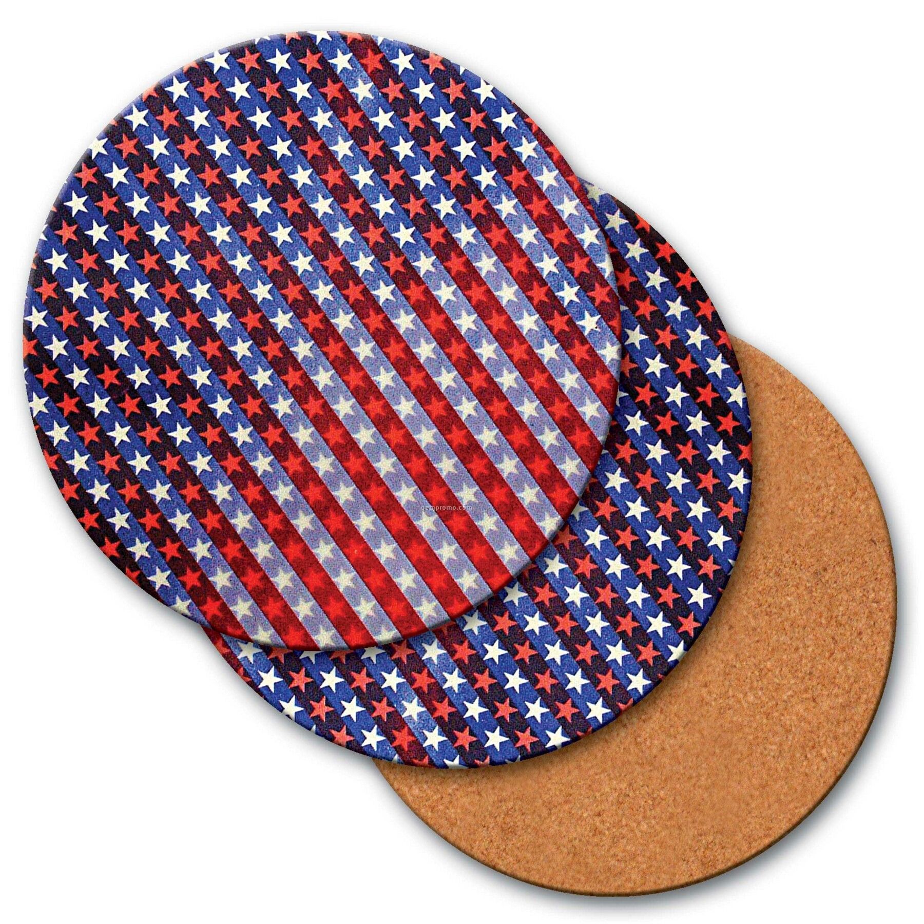 4" Round Coaster W/3d Lenticular Animated Spinning Wheels (Blanks)
