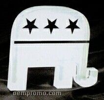 Acrylic Paperweight Up To 12 Square Inches / Republican Elephant