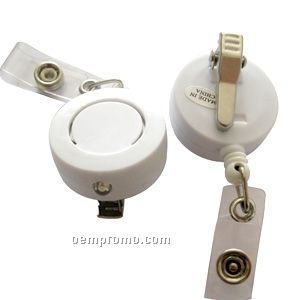Retractable Badge Holder And Reel W/Light