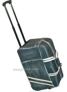 Sanded Calf Leather Wheeled Travel Bag