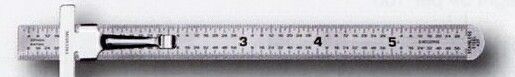 Stock Ruler W/32nds Top Scale/64ths Bottom Scale & Metal Bound Case