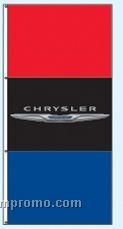 Double Face Dealer Free Flying Drape Flags - Chrysler