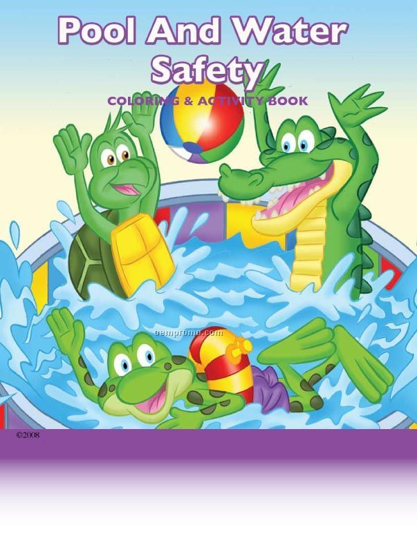 Pool And Water Safety Children's Coloring & Activity Book