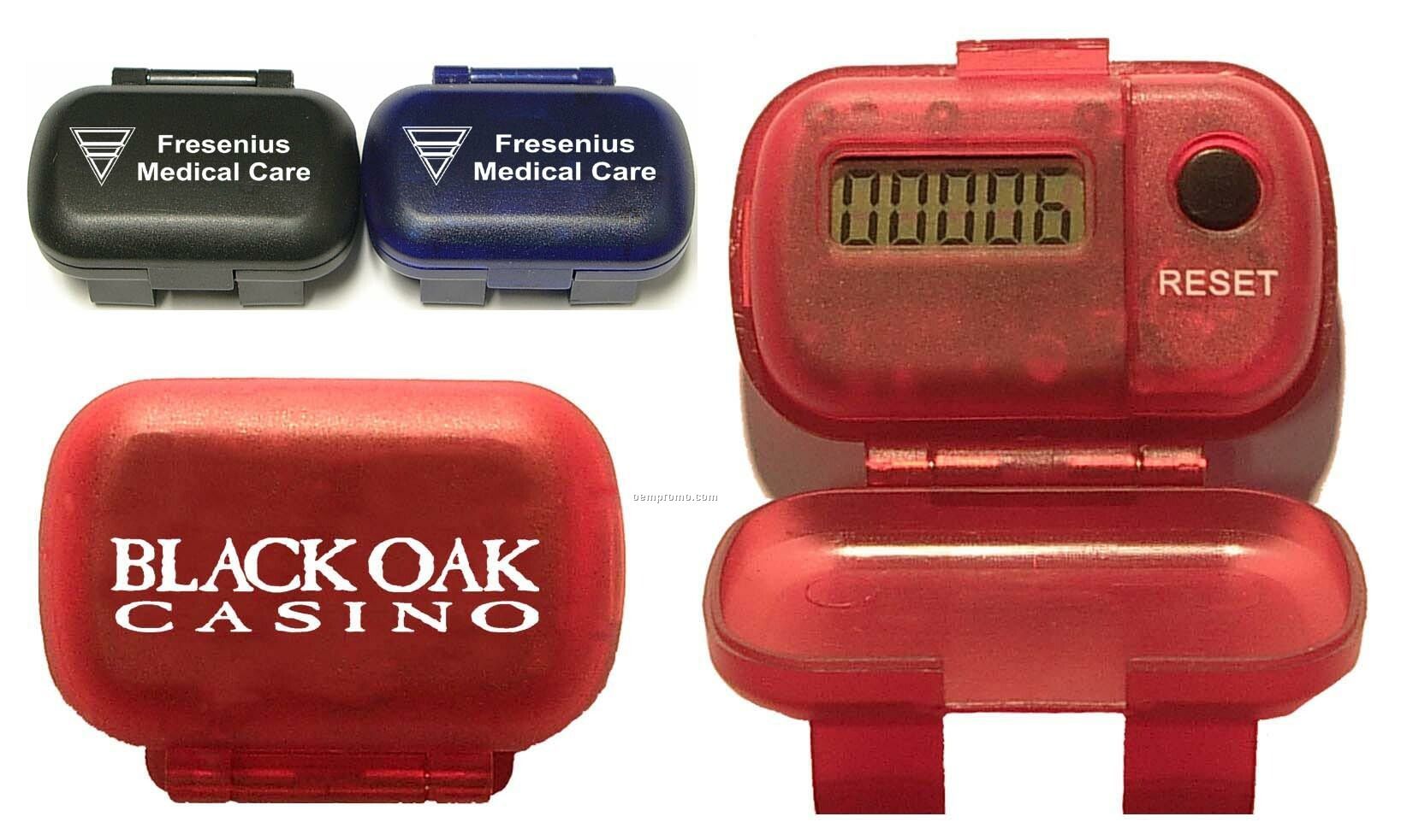 Single Function Pedometer With Flip Lid