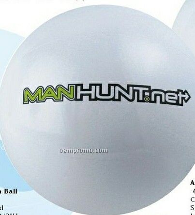 36" Inflatable Solid White Beach Ball