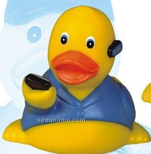 Rubber On The Phone Duck