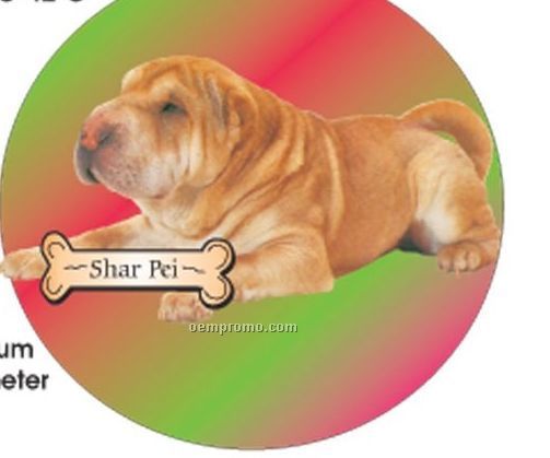 Shar Pei Dog Acrylic Coaster W/ Felt Back