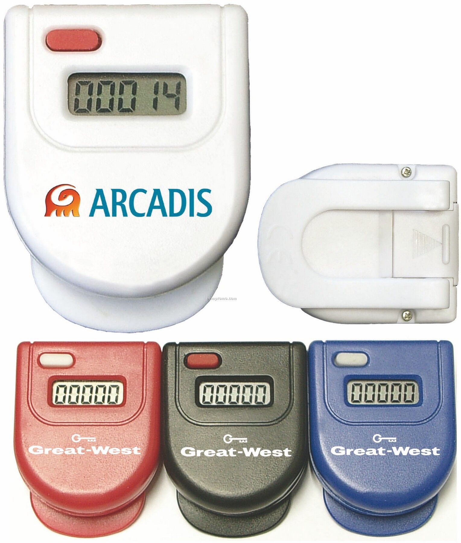 Single Function Pedometer With Clip