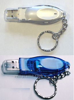 USB Flash Drive W/ Keychain/ Fd Model/ 512mb Memory