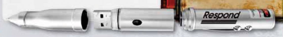 USB Hard Drive Laser Pointer W/ LED Flashlight & Ballpoint Pen