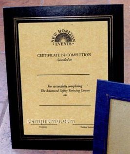 Deluxe Certificate Frame For 8 1/2"X11" Certificate