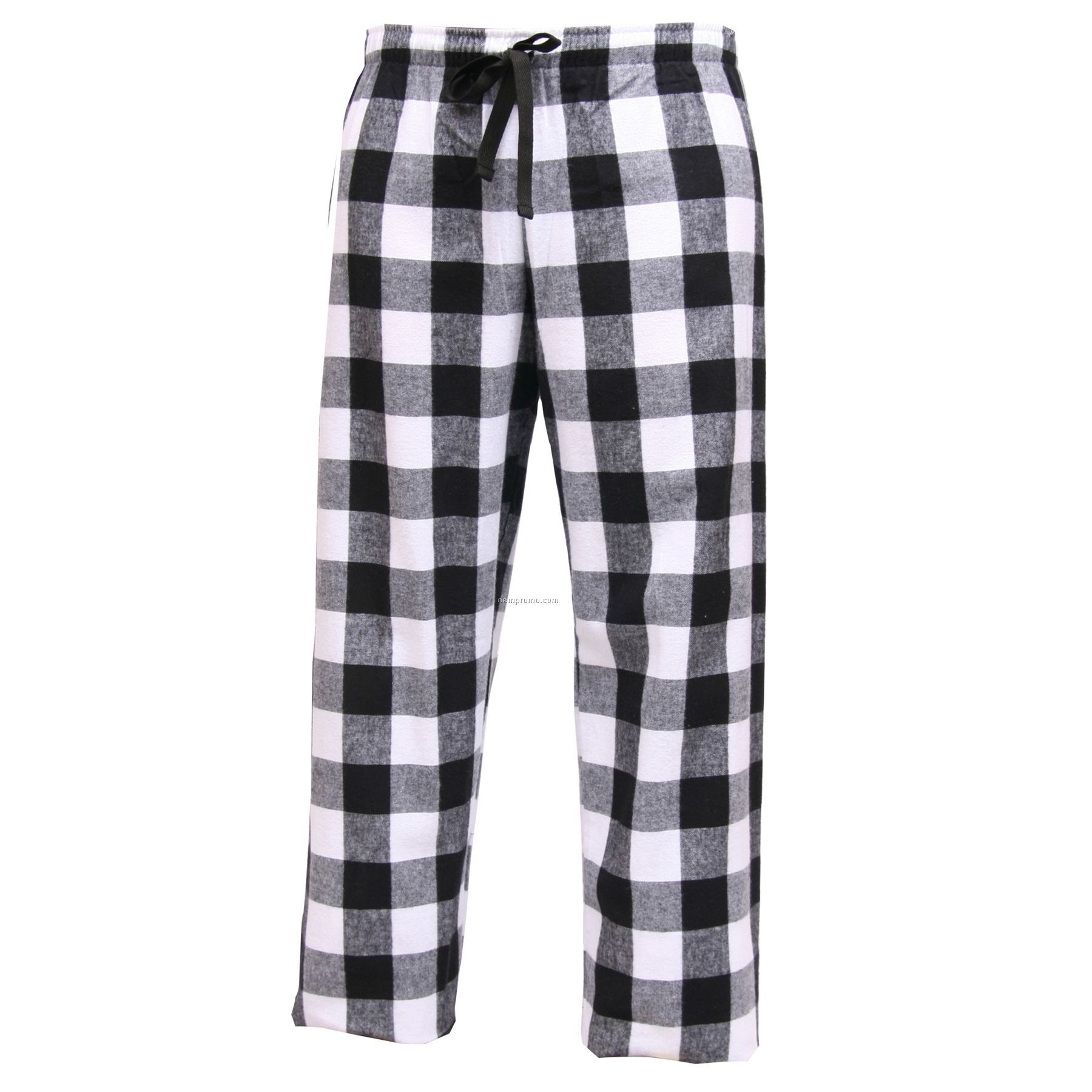 Adult Right On White Fashion Flannel Pants With Tie Cord