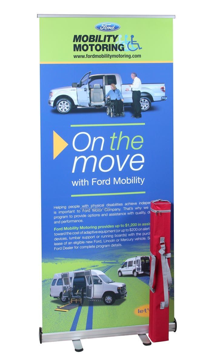 Brbexpo Retractable Banner Stand With Fabric Banner