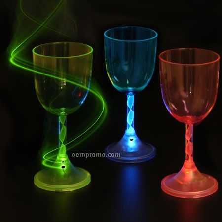 LED Wine Goblet 10 Oz.