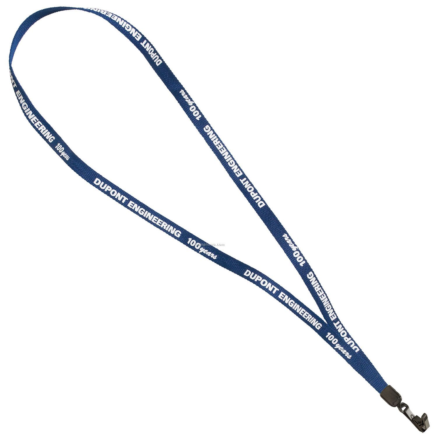 Lanyard W/ Biodegradable Fabric (3/8" Wide) - 4 Hour Service