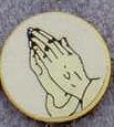 Medallions Stock Kromafusion Disc (Religious Praying Hands)