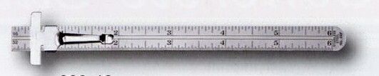 Stock Ruler W/16ths Top Scale/32nds Bottom Scale & Metal Bound Case