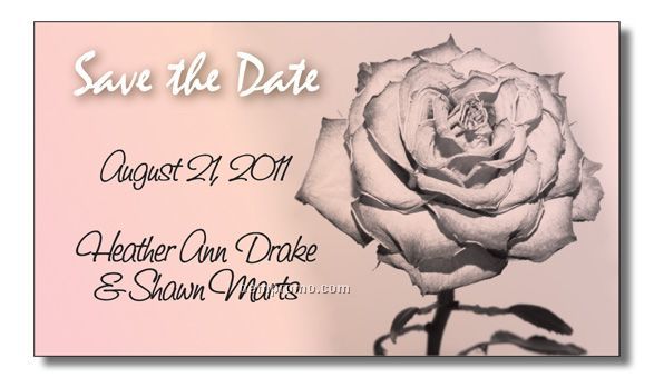 24 Hour Turn Save The Date Magnets - 3.5" X 2.0"