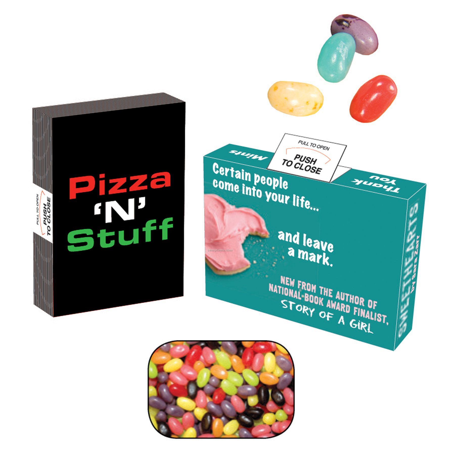 Advertising Mint, Candy & Gum Box Filled With 20-25 Jelly Beans