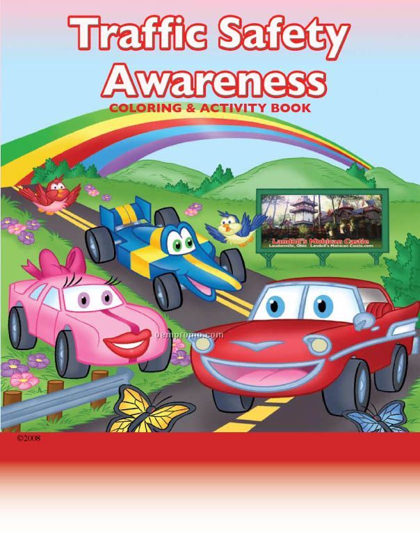 Traffic Safety Awareness Children's Coloring And Activity Book