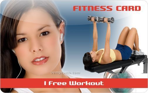 Workout Program Fitness Download Card Or Key Tag - 1 Workout