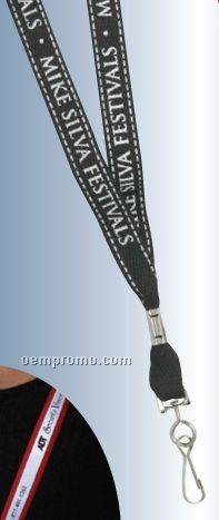 1 Ply Cotton Lanyards W/ Reflective Lines