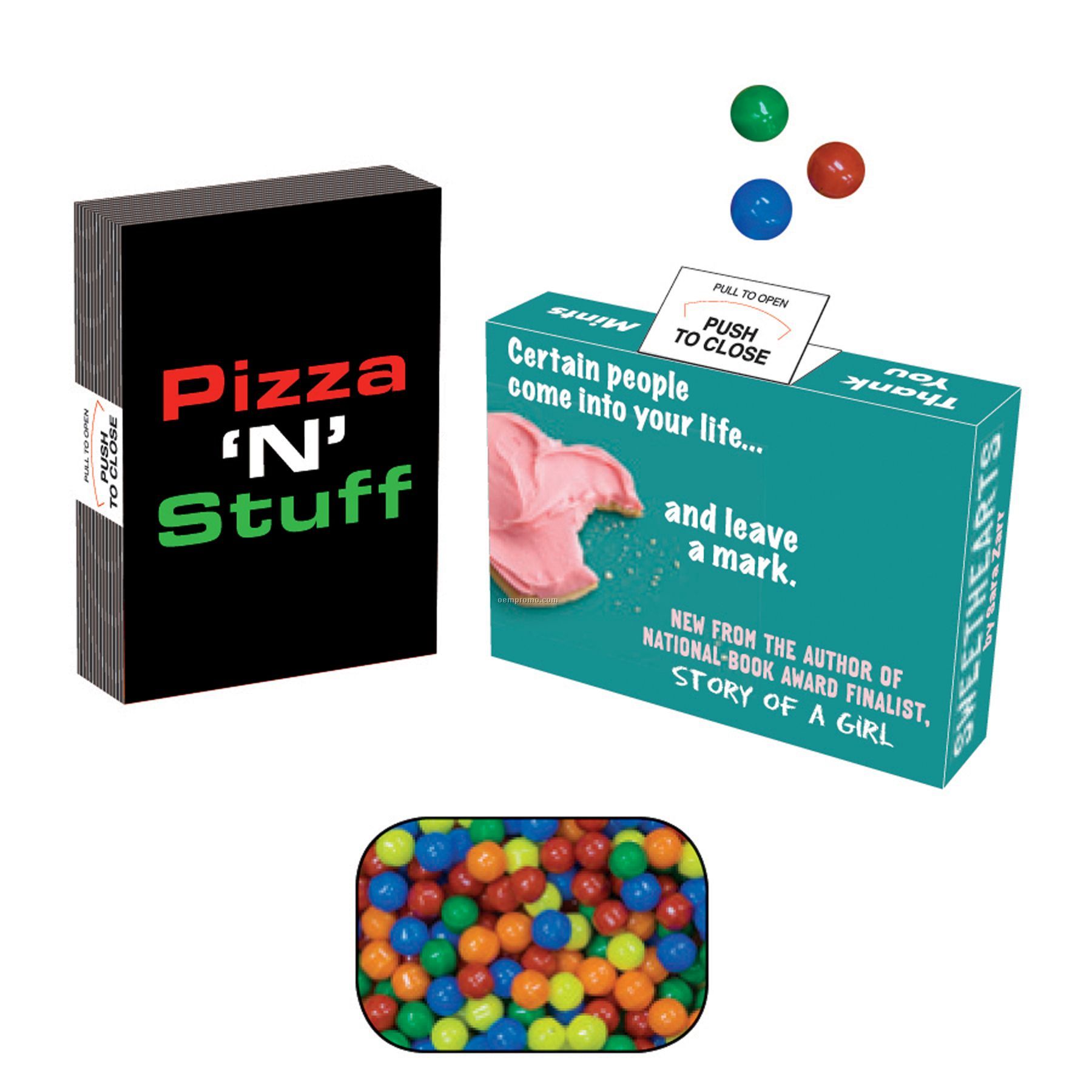 Advertising Mint, Candy & Gum Box Filled With 20-25 Mini Tarts
