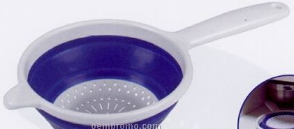 Blue Collapsible Hand Strainer (1 1/2 Quart)