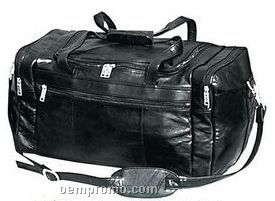 Brown Pebble Grain Calf Leather Carry-on Bag