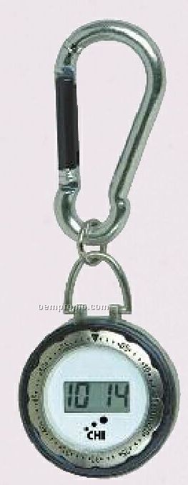 Digiclipz Black Carabiner Clip Watch
