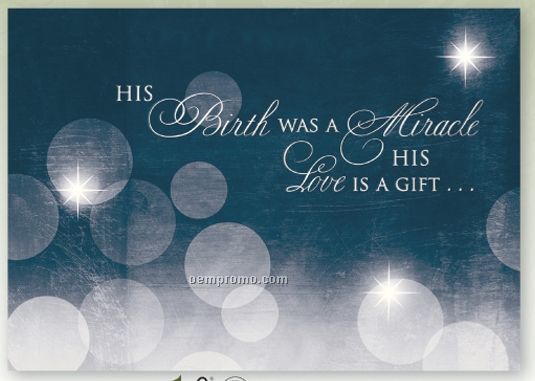 Gift Of Love Religious Christmas Card W/ Lined Envelope