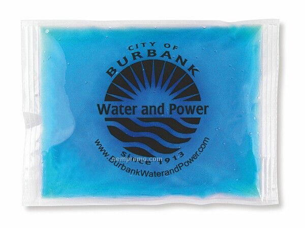 Blue Freeze - Solid Ice / Heat Pack With Black, Blue Or Red Imprint (4"X6")