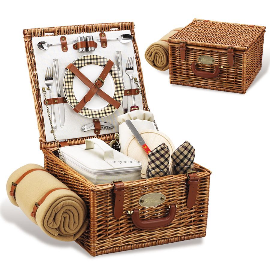 Cheshire Picnic Basket For Two With Blanket