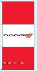 Double Face Dealer Free Flying Drape Flags - Dodge