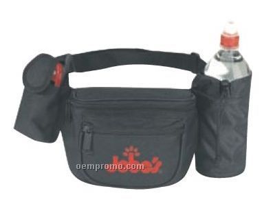 Fanny Pack W/ Water Bottle Holder & Cell Phone Pouch (13"X5 1/2"X2 1/2")