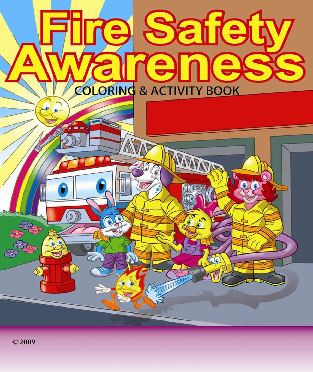 Fire Safety Awareness Children's Coloring And Activity Book